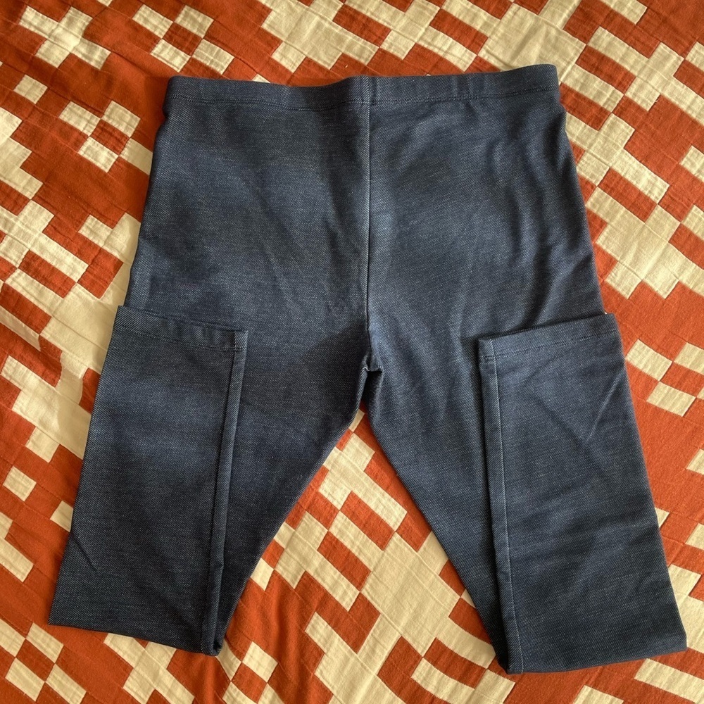 Girls Blue Jean Leggings NWOT - Picture 2 of 5